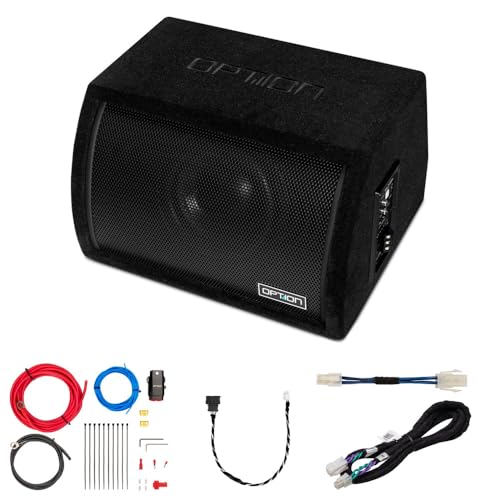 Option Subwoofer Kit kompatibel mit VW ID.3 mit H/K-Soundsystem PULSE-8BRA 20cm Aktiv-Bassreflex-Subwoofer, inkl. Kabelkit, Adapter und Pegelfernbedienung