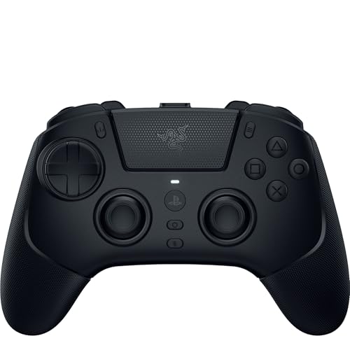 Razer Raiju V3 Pro - Kabelloser E-Sport-Controller für PlayStation 5 & PC - 4 abnehmbare Mausklick-Tasten & 2 Klauengriff-Bumper - TMR-Analogsticks - Pro HyperTrigger - Mecha-Tactile-Tasten | Schwarz