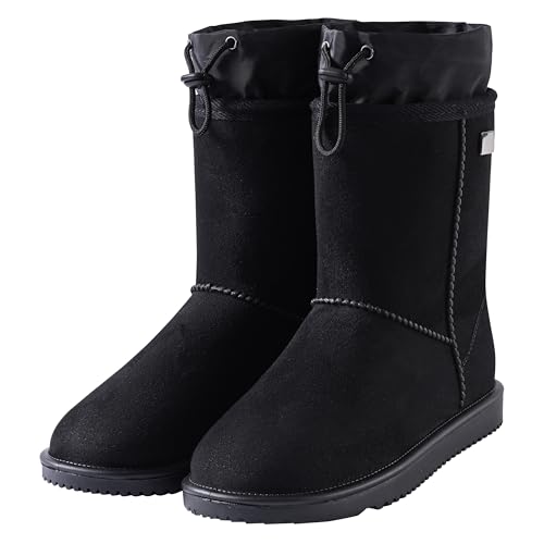 Imperial Riding Frosty Stallstiefel, wasserdichter Schuh mit Schmutzfänger, stylischer Stiefel mit warmen Kunstfellfutter, Winterstiefel für Stall und Outdoor, Schwarz, Größe 42