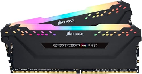 Corsair PC-Arbeitsspeicher Kit Vengeance, RGB Pro 16 GB 2 x 8 GB DDR4-RAM 3200 MHz, Schwarz
