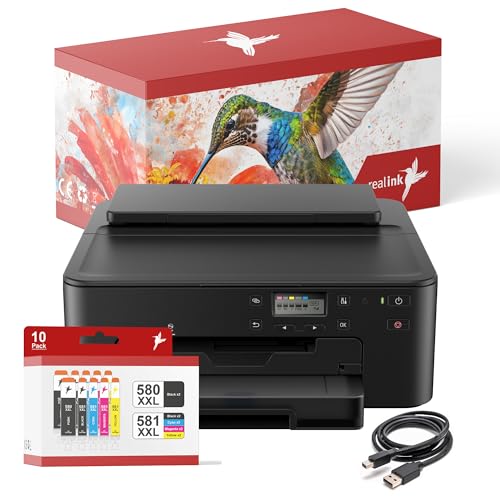 realink Bundle TS705a Drucker (OHNE Kopier- und Scanfunktion) mit 10er Set Druckerpatronen
