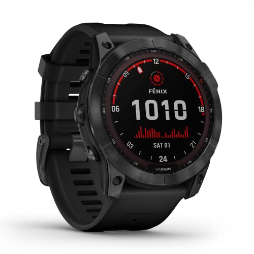Garmin Fenix 7X Solar Smartwatch mit QuickFit Uhrenarmband 26mm schwarz