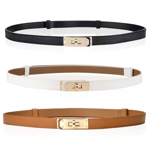 VEGCOO Damengürtel, 3 Stück Damengürtel Damen Taillengürtel für Damen,Gürtel für Damen,Damengürtel für Kleider Jeans Klassische
