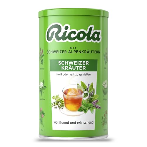 Ricola Schweizer Kräutertee, 200g Dose Original Schweizer Instant-Kräutertee mit 13 Bergkräutern, Zubereitung als Eistee oder warmer Tee, 1 x 200g, vegan