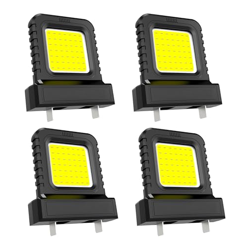 LED Arbeitsleuchte, LED Arbeitslicht für Alle Akkus, Hohe Helligkeit, Flutlicht für Elektrowerkzeuge, Wasserdicht, Flutlicht für Baustelle, Werkstatt, Elektriker, Camping und Autoreparatur (4 Stück)