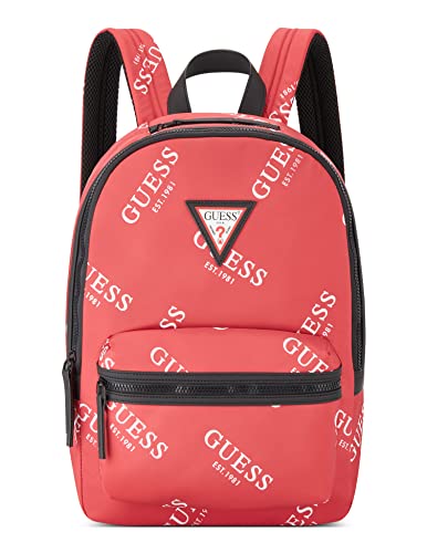 GUESS Unisex-Erwachsene Original-Logo Designer, Rucksack, Arbeitstasche, Tote, rot, Einheitsgröße