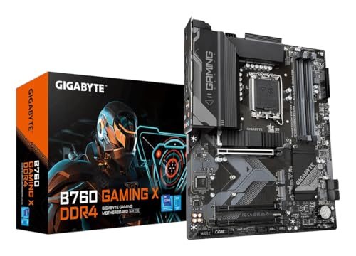 GIGABYTE B760 Gaming X DDR4 Motherboard - Unterstützt Intel Core 14. Generation CPUs, 8+1+1 Phasen Digital VRM, bis zu 5333MHz DDR4 (OC), 3xPCIe 4.0 M.2, 2.5GbE LAN, USB 3.2 Gen 2