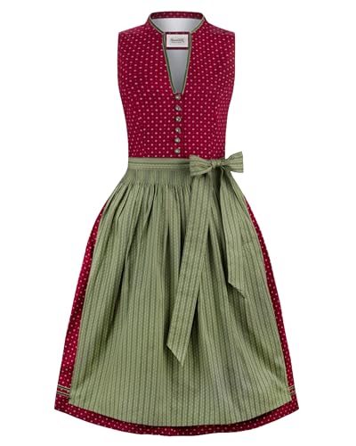 Stockerpoint Damen Bella Midi Dirndl, Bordeaux, 42