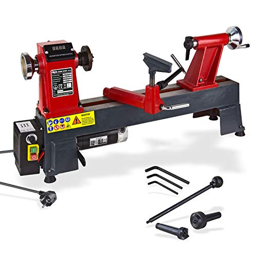 DEMA Drechselmaschine DDM305V – 450 mm Holz Drehbank, Drechselbank für Hobby, Drehmaschine für Holz, Präzise und robust für Holzarbeiten