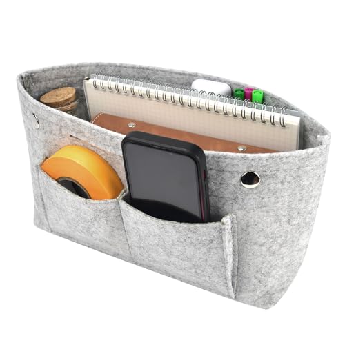QINERSAW Handtasche, Organizer, 25 x 15 x 10 cm, Aufbewahrungstasche für Kosmetika und Schlüssel