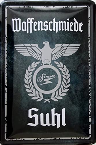 Blechschild Schild 20x30cm - Waffenschmiede Suhl Simson