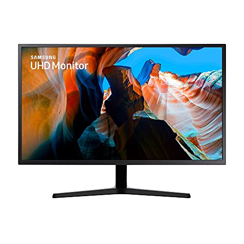 Samsung UHD Monitor U32J590UQP, 32 Zoll, VA-Panel, 4K UHD-Auflösung, AMD FreeSync, Reaktionszeit 4 ms, Bildwiederholrate 60 Hz, Dunkelblau-Grau