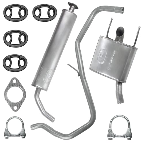 POLMOstrow Auspuff Mitteltopf und Abgasrohr und Endtopf für Opel Insignia 1 I A 1.6 1.8 Stufenheck, Kombi Caravan 2008-03.2017