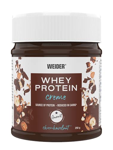 WEIDER Whey Protein Choco Creme, leckerer Schoko-Haselnuss Aufstrich mit 21% Protein, 250g