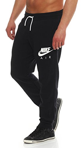 Nike Air AW77 Heritage Fleece Cuffed Herren Trainingshose Farbe: Schwarz/Weiß; Größe: M