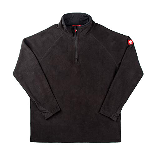 Engelbert Strauss Herren Fleecepullover Troyer dryplexx Micro, Farbe:schwarz, Größe:XL