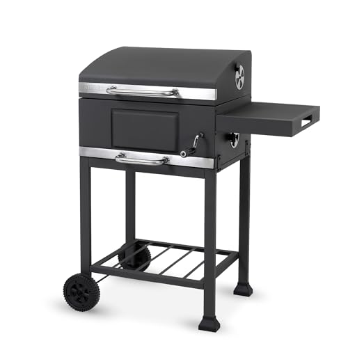 tepro Holzkohlegrill (Grillwagen) Toronto Basic, Grillfläche: ca. 52 x 36 cm, BBQ mit Deckel, Maße ca. 89,5 x 60,5 x 103,3 cm
