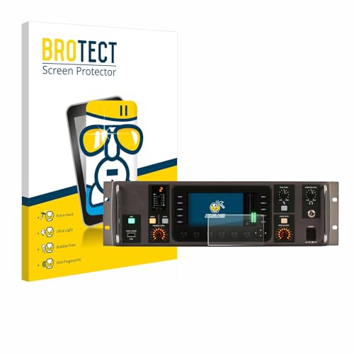 BROTECT Schutzglas für Behringer X32 Rack Schutzfolie Made in Germany Panzer Folie Glas Displayschutz [Kratzfest 9H, Anti-Fingerprint,Transparent]