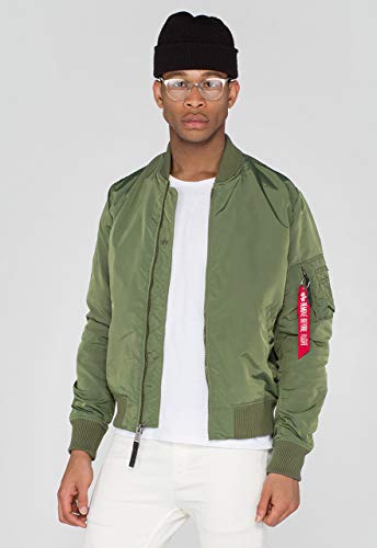Alpha Industries Herren Jacke Ma-1 TT, Grün (Sage-Green 01), Medium