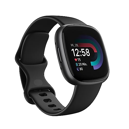 Fitbit Versa 4 by Google – Smartwatch Damen / Herren – Fitness-Tracker mit integriertem GPS und Telefonfunktion, 6 Tage Akkulaufzeit, 40+ Trainingsmodi – Fitnessuhr kompatibel mit Android / iOS