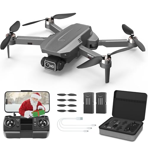 Wipkviey B12 Drohne mit Kamera 4k für Anfänger&Erwachsene, GPS Faltbare Quadcopter unter 249g mit Brushless Motor, 2 Batterien 50 Min Flugzeit, Ein-Knopf-Rückkehr, C0, FPV Live Übertragung