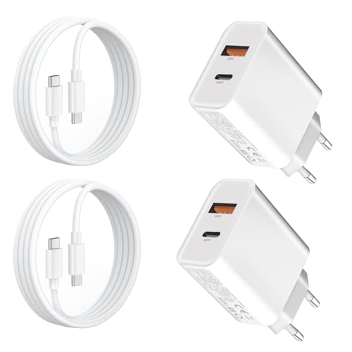 2Pack 45W USB C Ladegerät und LadeKabel für Samsung S25 Ultra/S25 Edge/S24 FE/S23 Plus/S22 S21 Galaxy A56 5G/A16 A17 A57 A26 A36 A25 A55 A35 A54 A53/Z Fold 6 7/Z Filp Handy Schnellladegerät Netzteil