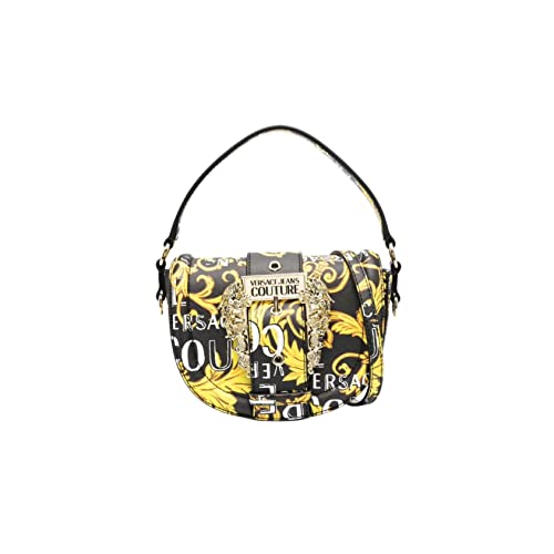 Versace Jeans Couture Barock, Handtasche, Umhängetasche, Schwarz