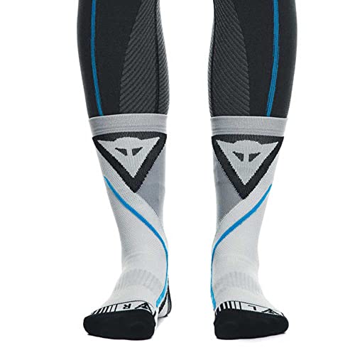 Dainese Dry Mid Socks, Motorrad Socken Kurz Sommer, für Damen und Herren, Schwarz/Blau, EU 42-44