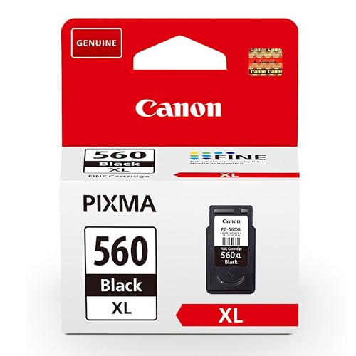 Canon Tinte - PG-560XL Original Drucker Tintenpatrone Schwarz mit hoher Reichweite - Druckt bis zu 400 A4-Seiten (1 x druckerpatrone)