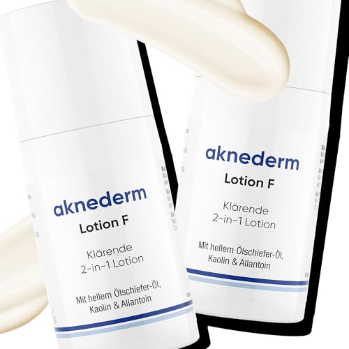 aknederm Lotion F 60 ml - feuchtigkeitsspendende, mattierende Gesichtspflege mit Anti-Pickel-Faktor für feuchtigkeitsarme, empfindliche, unreine Haut