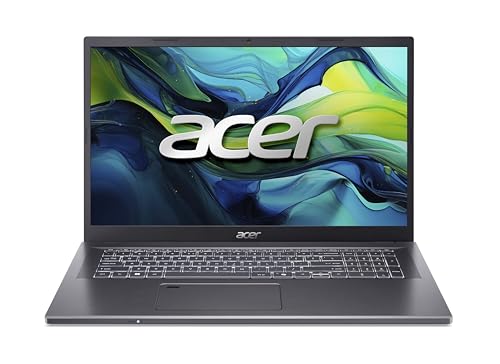 acer Aspire 17, A17-51GM, Laptop, 17,3 Zoll Full HD IPS Display, Windows11, Intel® Core™ 7 Prozessor 150U, 32GB DDR4 RAM, 1 TB SSD, NVIDIA® Geforce® RTX 2050, Steel Gray, QWERTZ Tastatur