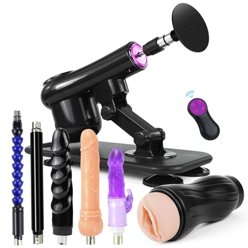 Sexmaschine,Automatische Fickmaschine mit Masturbator und Saugnapf Aufsätzen,Fernbedienung Liebesmaschine mit Dildo Sexspielzeug für Frauen und Mann Sex Toys Masturbationsmaschine