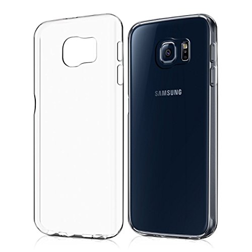 REY Transparent Silikonhülle TPU für Samsung Galaxy S6, Handyhülle Premium Kratzfest TPU Durchsichtige Schutzhülle, Ultradünne 0,33 mm