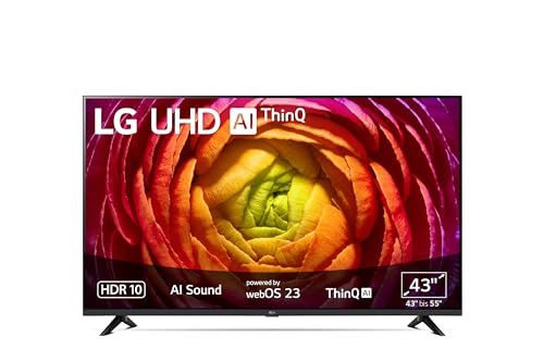 LG 43UR74006LB 109 cm (43 Zoll) UHD Fernseher (Active HDR, 60 Hz, Smart TV) [Modelljahr 2023]
