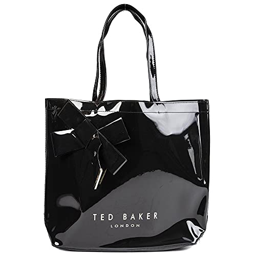 Ted Baker Damen Nicon Shopper mit Schleife aus Vinyl, Schwarz