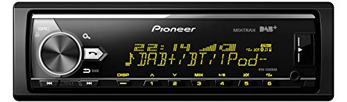 Pioneer MVH-X580DAB | 1DIN Autoradio mit RDS | DAB/DAB+ | Bluetooth | USB | AUX-Eingang | Bluetooth Freisprecheinrichtung | Kompatibel mit Android und iPod/iPhone