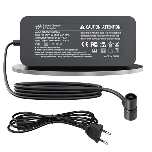 Honszex E Scooter Ladekabel für Mi 4 Ultra, 4 Pro 2nd Gen, 5, 5 Pro, Xiaomi Scooter Ladegerät 54.6V, E Scooter Ladegerät, 144W Schnelles Laden