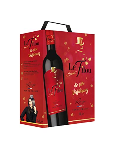 Le Sweet Filou - Süβer und fruchtiger Rotwein aus Frankreich, Bag in Box (1 x 3L)