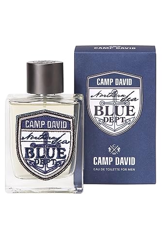CAMP DAVID Blue Dept. Herren Parfum | Eau de Toilette 100 ml im Glasflakon | Maritim-frischer Sommerduft: Grapefruit & Mandarine, würziger Rosmarin, warmes Vetiver-Holz | Spray