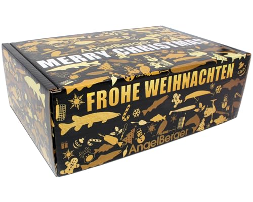 Angel Berger Angel Weihnachtsbox Angler Geschenk Weihnachten Petri Box Adventsgeschenk (Weihnachtsbox 1)