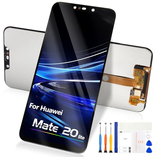 Reparo für Huawei Mate 20 Lite Bildschirm Ersatz für Huawei Mate 20 Lite LCD Bildschirm SNE-LX1 SNE-LX2 SNE-LX3 LCD Display Touchscreen Glas Digitizer Assembly mit Reparatur Set (Schwarz)