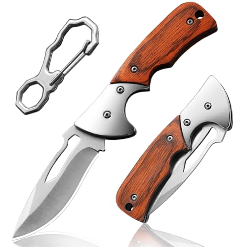 BEFUNC Klappmesser Taschenmesser, Outdoor Messer EDC Zweihand Klappmesser mit Edelstahlklinge, Scharfes Messer für Camping