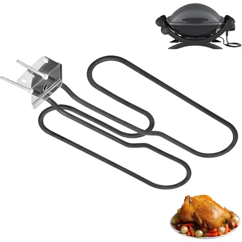 TAZZOR Heizelement 66631 für Weber Elektrogrill, Grillheizelemente Ersatzteil Kompatibel mit Q140, Q1400 Grill, Elektrischer Smoker Outdoor Indoor Grill-Heizelement, Grau