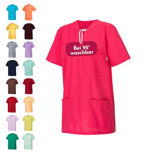 Clinotest Kasack für Damen & Herren – 95°C waschbar, kochfest, formbeständig – Schlupfkasack aus 50% Baumwolle, 50% Polyester – Pflege- und Krankenhausberufsbekleidung, atmungsaktiv & langlebig