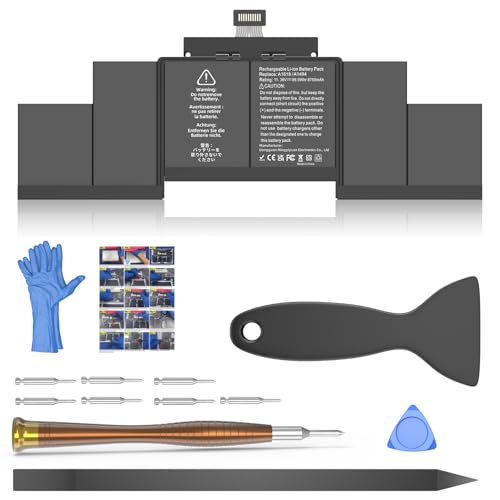 A1398 Batterie Ersatz, A1618 A1494 Batterie für MacBook Pro 15 Zoll Mid 2015 Mid 2014 Late 2013 Version EMC 2910 2909 2881 2876 2745 2674 Kapazität 11.36V 99.5Wh 8755mAh