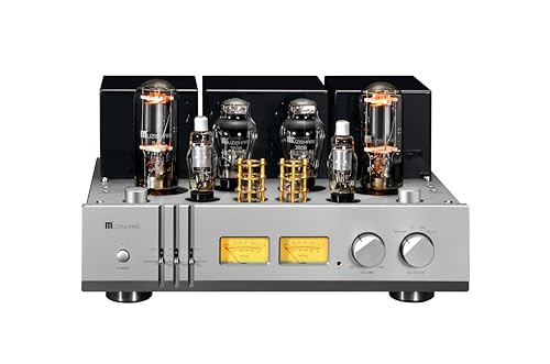 Muzishare X30 Class A Single Ended Integrated Tube Amplifier with MM/MC Phono Pre Amplifier, Power Amplifier, 300B Push 845, Output Power 30W