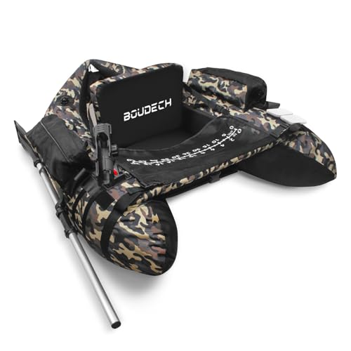 Trawler Belly Boat Aufblasbares Angelboot aus Polyester mit Doppelschlauch 110 cm