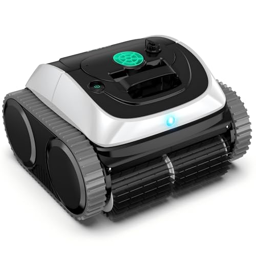 (2025 Upgrade) WYBOT C1-01 Poolroboter für Einbau- & Überbaupools, Poolroboter Akku: 150 Min, Laufzeit. 4-in-1 Poolroboter Akku Wand und Boden Reinigung bis 150m², Smart Navigation & App-Weiß&Hellgrün