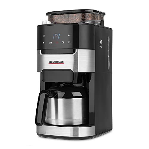 GASTROBACK Kaffeemaschine Grind & Brew Pro Thermo, Silber, Schwarz