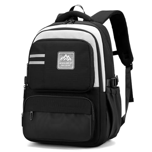 Amythe Schulrucksack Jungen Teenager, 2025 Groß Rucksack Schule Gymnasium Oberstufe, Schulranzen Robust Wasserabweisend für 15.6